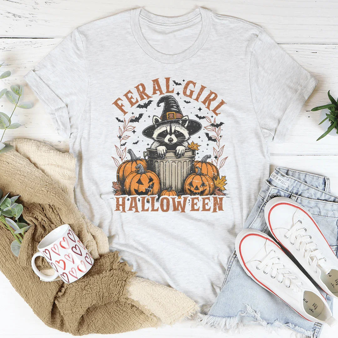 Feral Girl Halloween T-Shirt