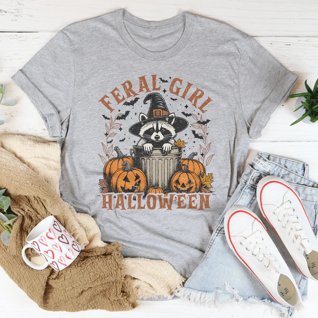 Feral Girl Halloween T-Shirt