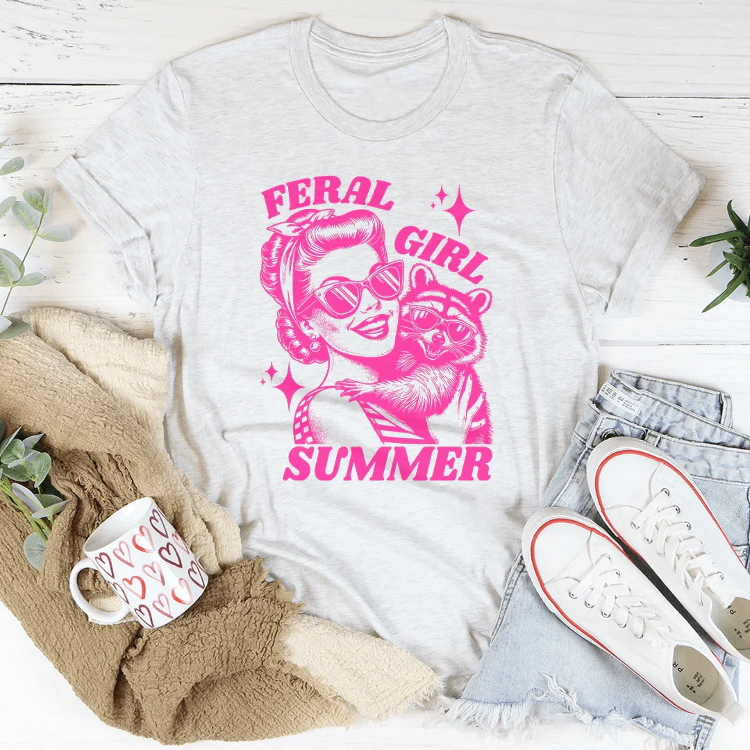 Camiseta de verano de chica salvaje