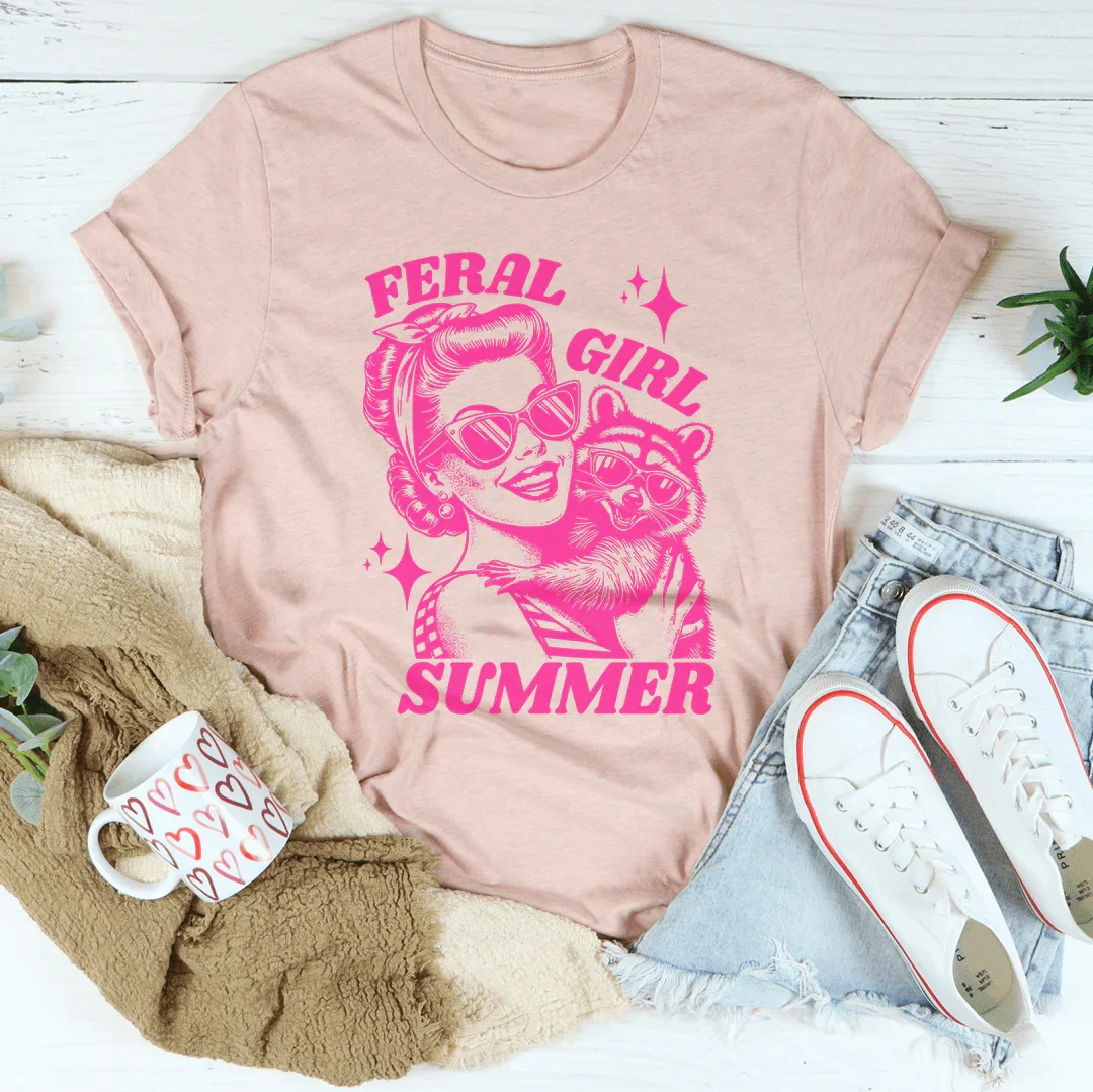 Camiseta de verano de chica salvaje