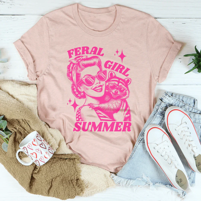 Camiseta de verano de chica salvaje