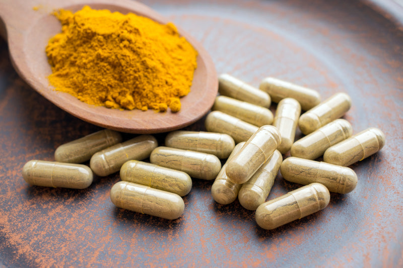 Organic Fermented Turmeric Powder Capsules - 120 Count - Korvel