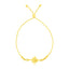 14k Yellow Gold Adjustable Star Bracelet