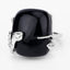 21.04 Carat Black Onyx & White Topaz Sterling Silver Ring