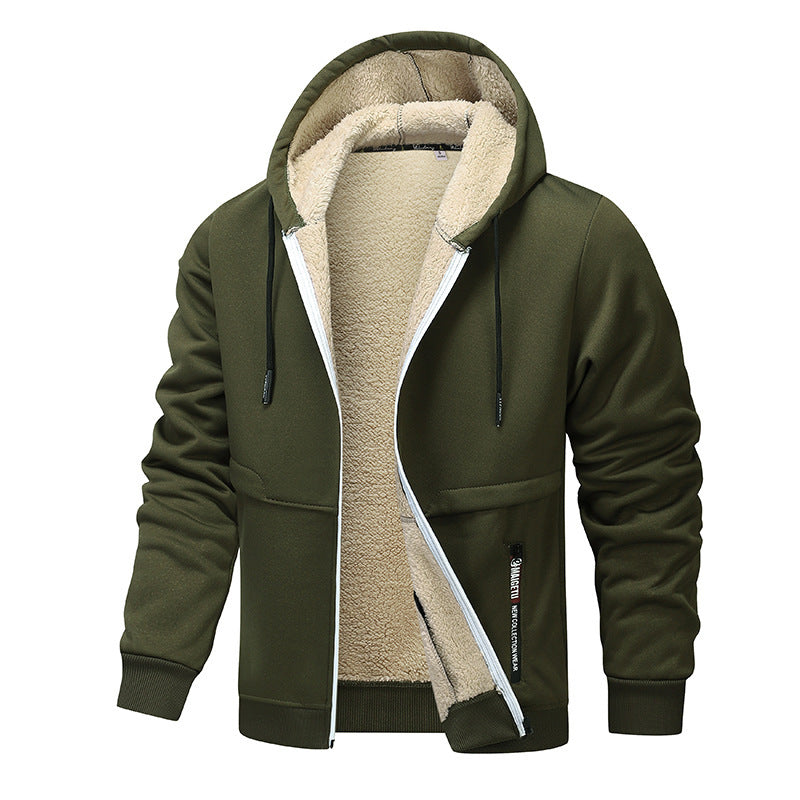 Men's Premium Lambswool Thickened Puffer Jacket