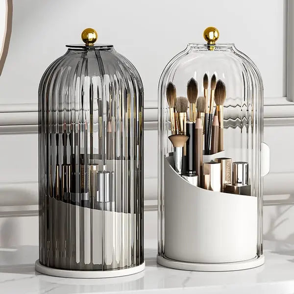 Organisateur de pinceaux de maquillage Rollabrush 360° avec rangement pour rouges à lèvres