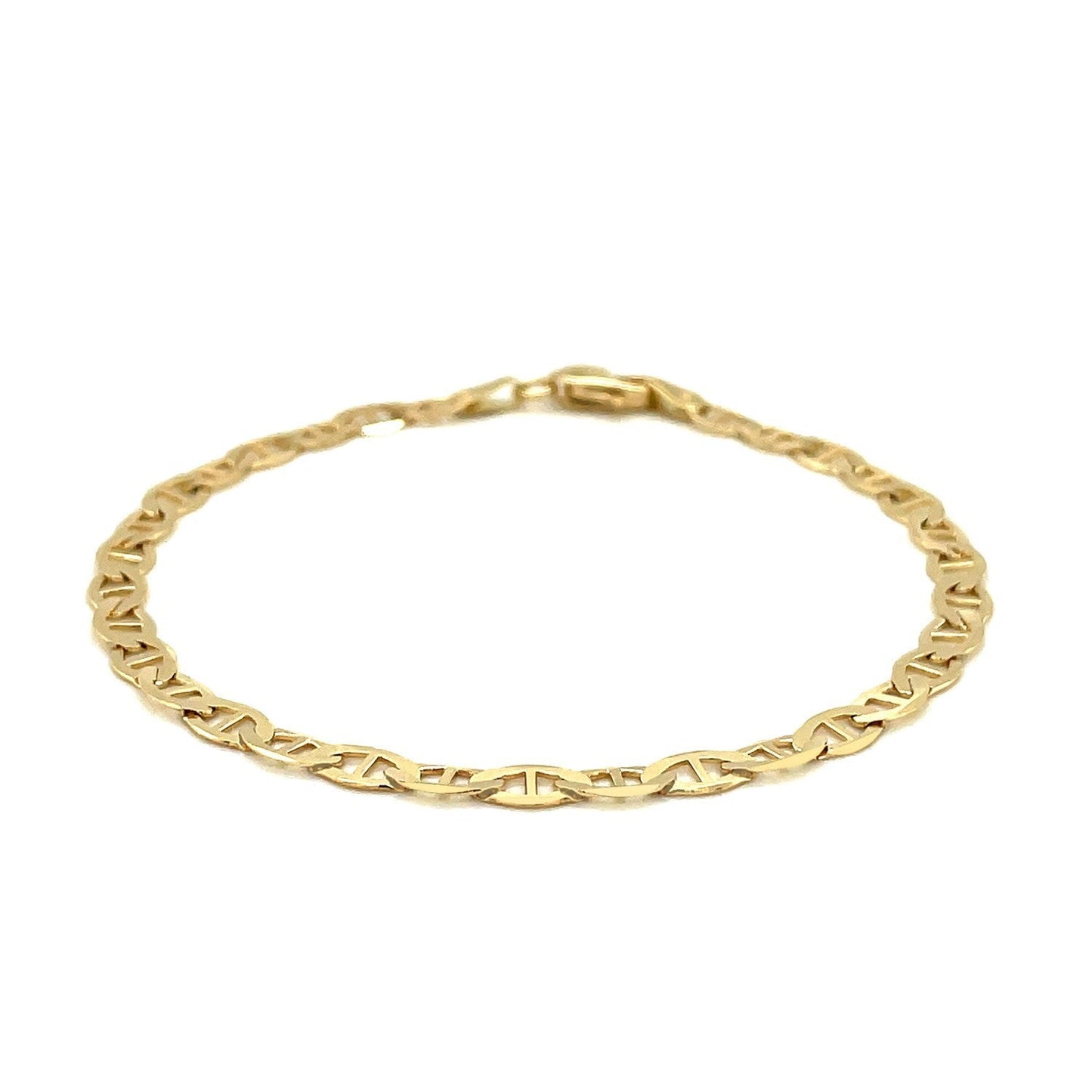 14k Yellow Gold Mariner Link Bracelet - 4.5mm Width