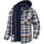 Men's Plaid Hooded Coat - Stylish Winter Outerwear