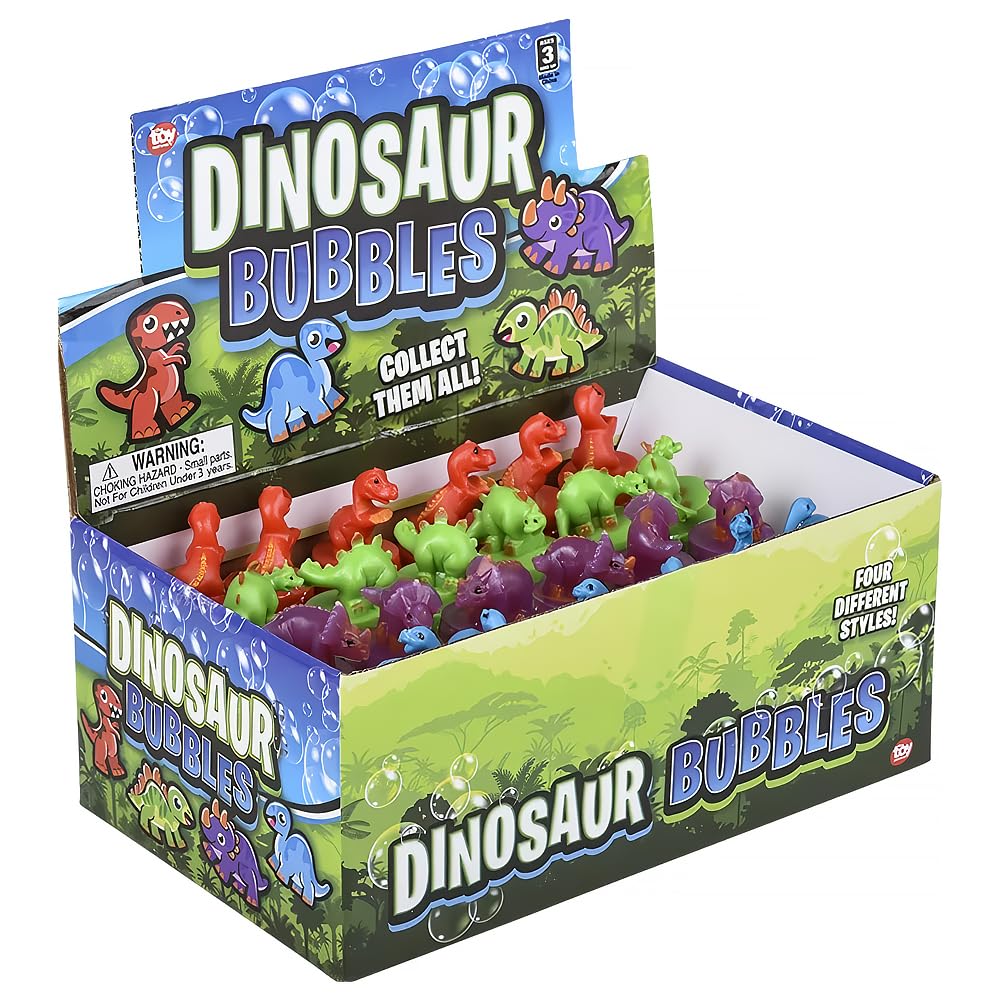 Bouteilles à bulles de dinosaure, 24 pièces