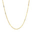 14k Yellow Gold Diamond Cut Bar Links Pendant Chain
