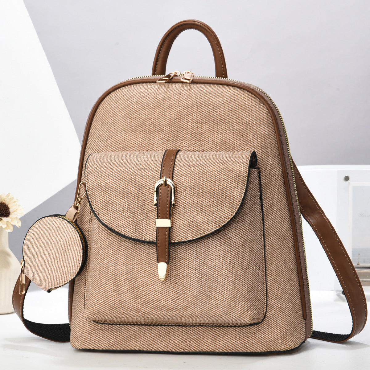 Sac à dos de voyage polyvalent à une épaule pour femmes