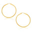 14k Yellow Gold Polished Hoop Earrings - 30mm