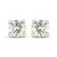 0.71 Carat Genuine White Diamond 14K White Gold Earrings