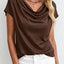 Casual Solid-Color Short-Sleeve Top for Everyday Style