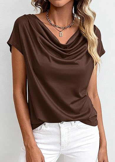 Casual Solid-Color Short-Sleeve Top for Everyday Style