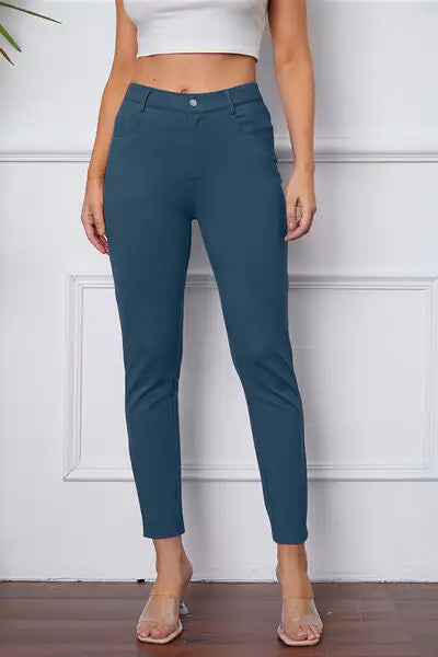 Pantalones Esenciales de Puntada Elástica