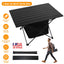 Foldable Camping Table with Storage Basket - Portable Aluminum Alloy