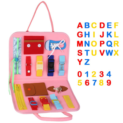 Kids Busy Board - Montessori Educational Activity Toy