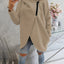 Women's Plus Size Solid Color Overcoat