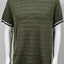 Men's Plus Size Textured Round Neck Contrast Trim T-Shirt