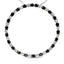 Collier Pendentif en Diamants Noirs et Blancs en Argent Sterling .925 3.0 Cttw