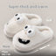 Cozy Cartoon Big Eye Dog Cotton Slippers for Women