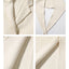 Double Breasted Cream Wool Coat for Women