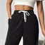 Pantalones de Pierna Ancha con Cuerda para un Estilo Sin Esfuerzo