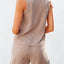 Conjunto de Top Sin Mangas de Cuello Redondo y Pantalones Cortos