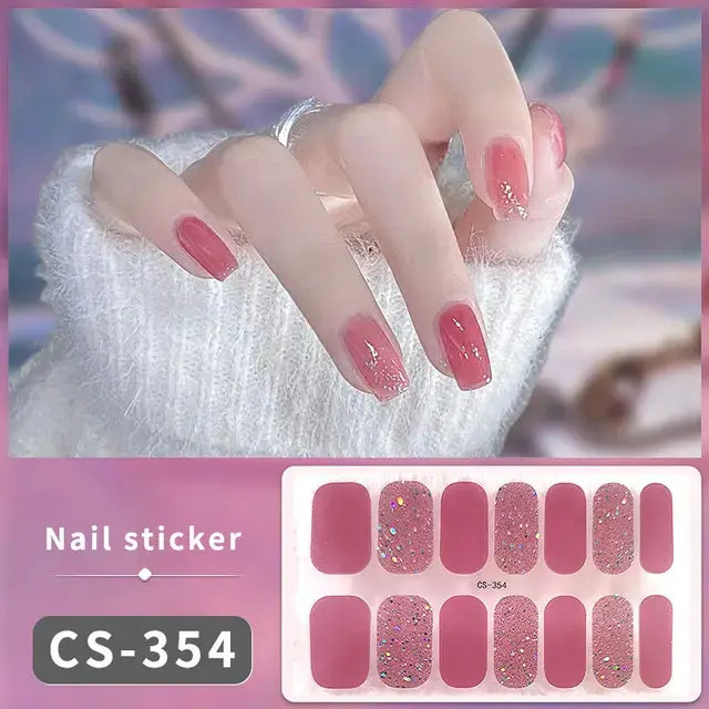 Premium DIY Gel Nail Stickers for Effortless Glam