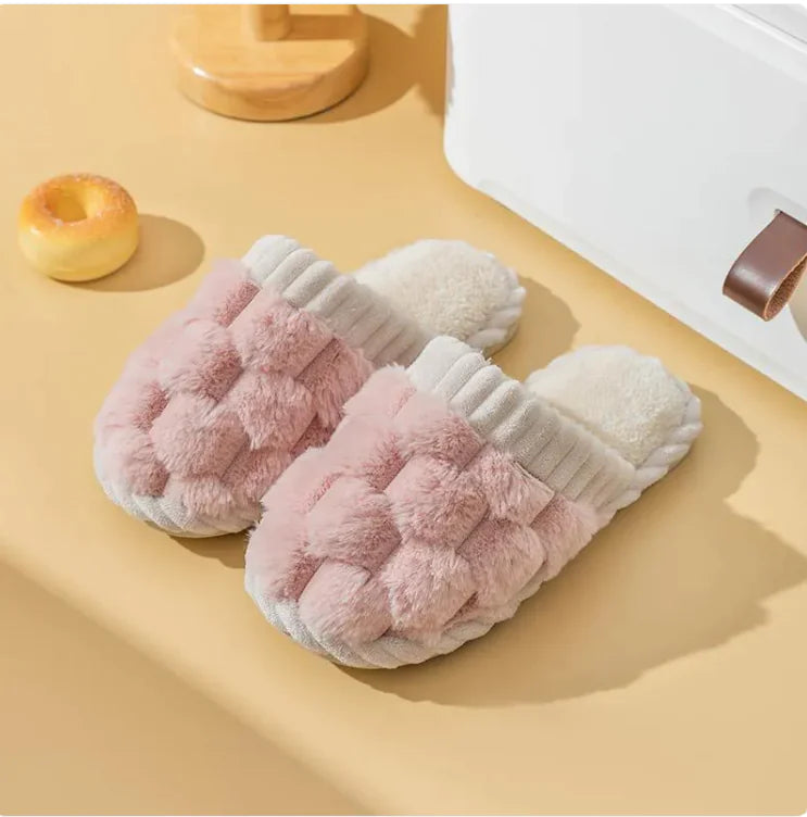 Zapatillas de Invierno de Algodón Acogedor para Mujeres