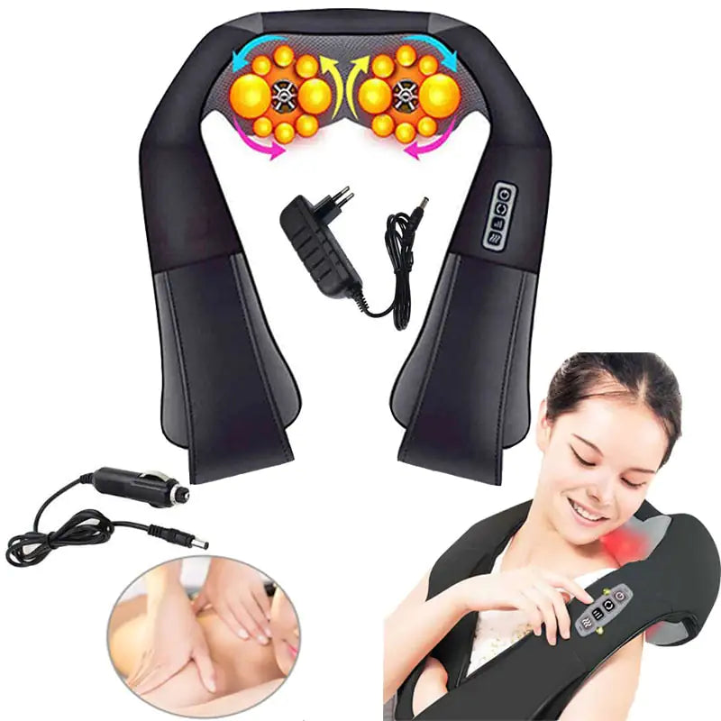 Massager électrique pour le cou et le corps pour la maison et la voiture