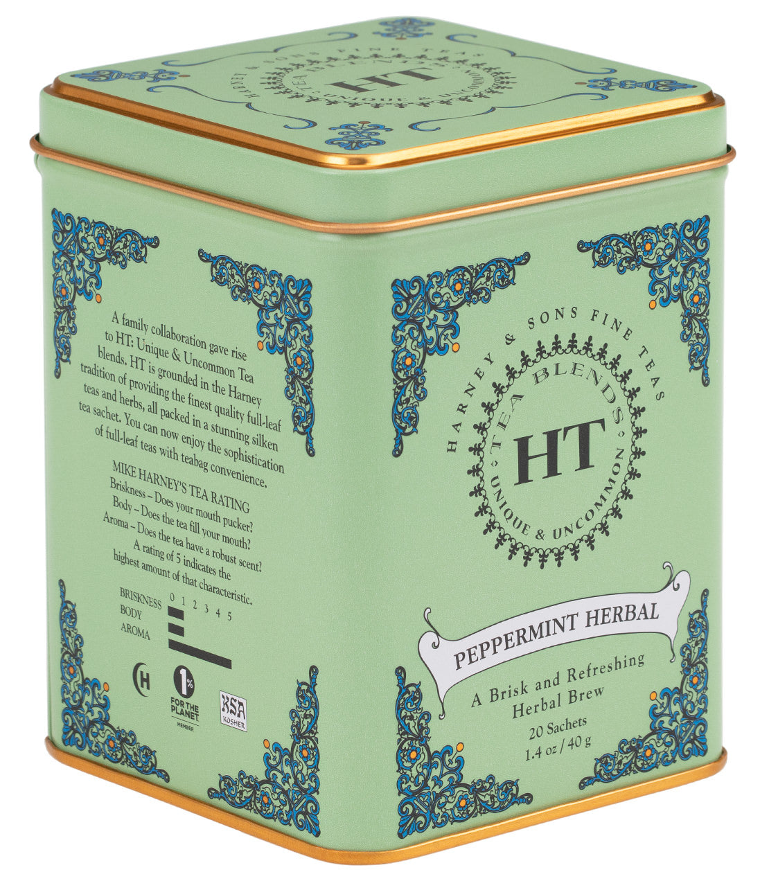 Thé Herbal à la Menthe Poivrée - Boîte HT de 20 Sachets