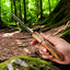 Premium Tom Brown Tracker Knife – Damascus Steel & Olivewood – 10" Length - Korvel