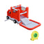 Fire Truck Themed Inflatable Castle Water Park for Kids