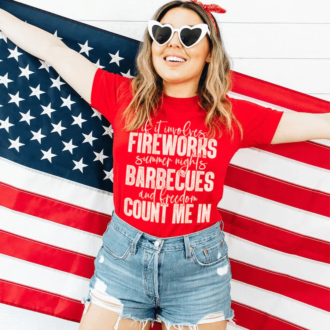 Fireworks Summer Nights BBQs & Freedom Tee - Korvel