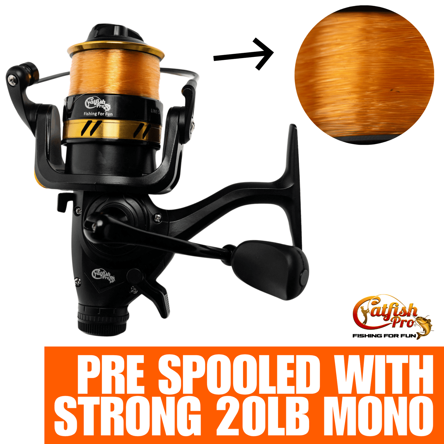 Combo de pêche amusant avec moulinet