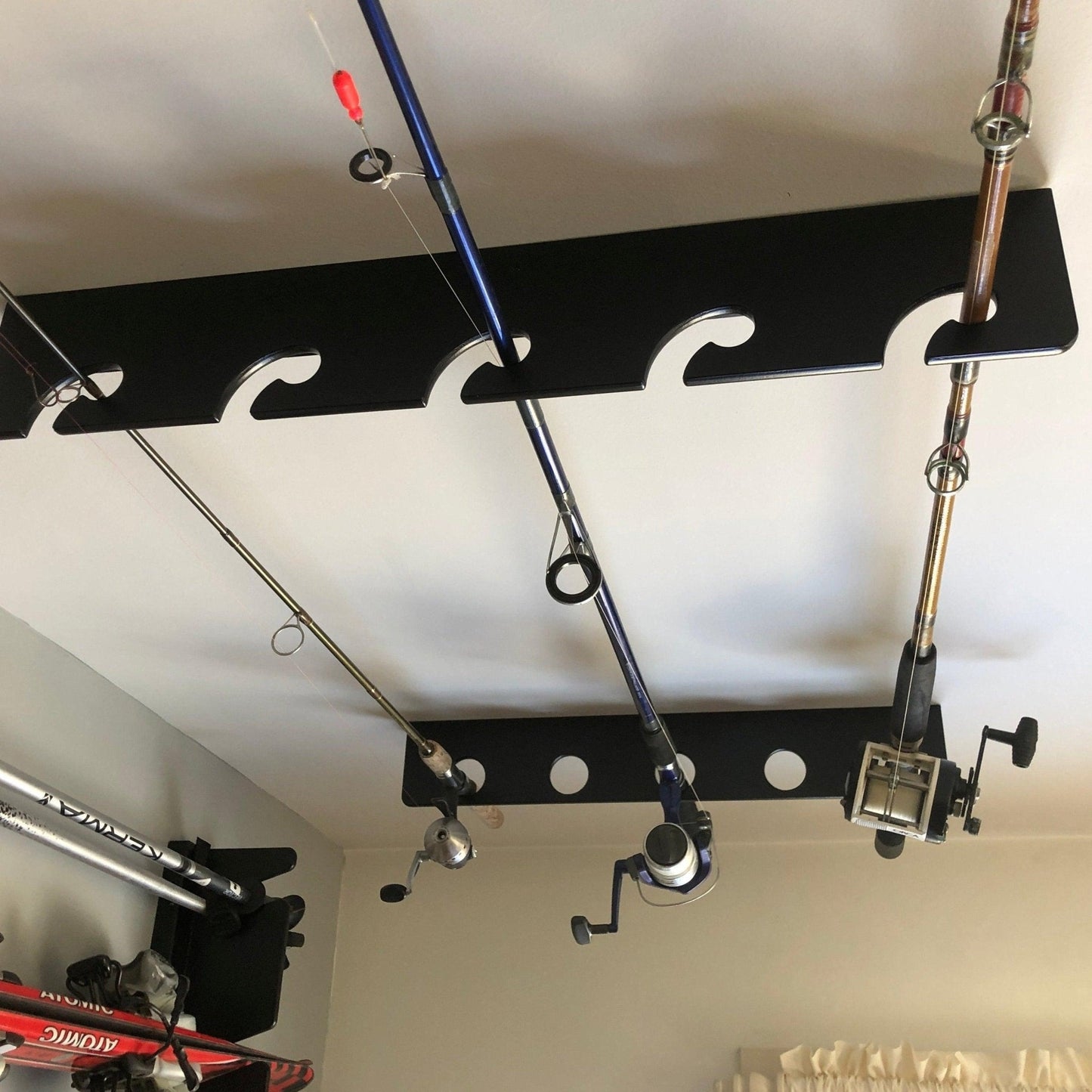 Premium Wall-Mounted Fishing Rod Rack