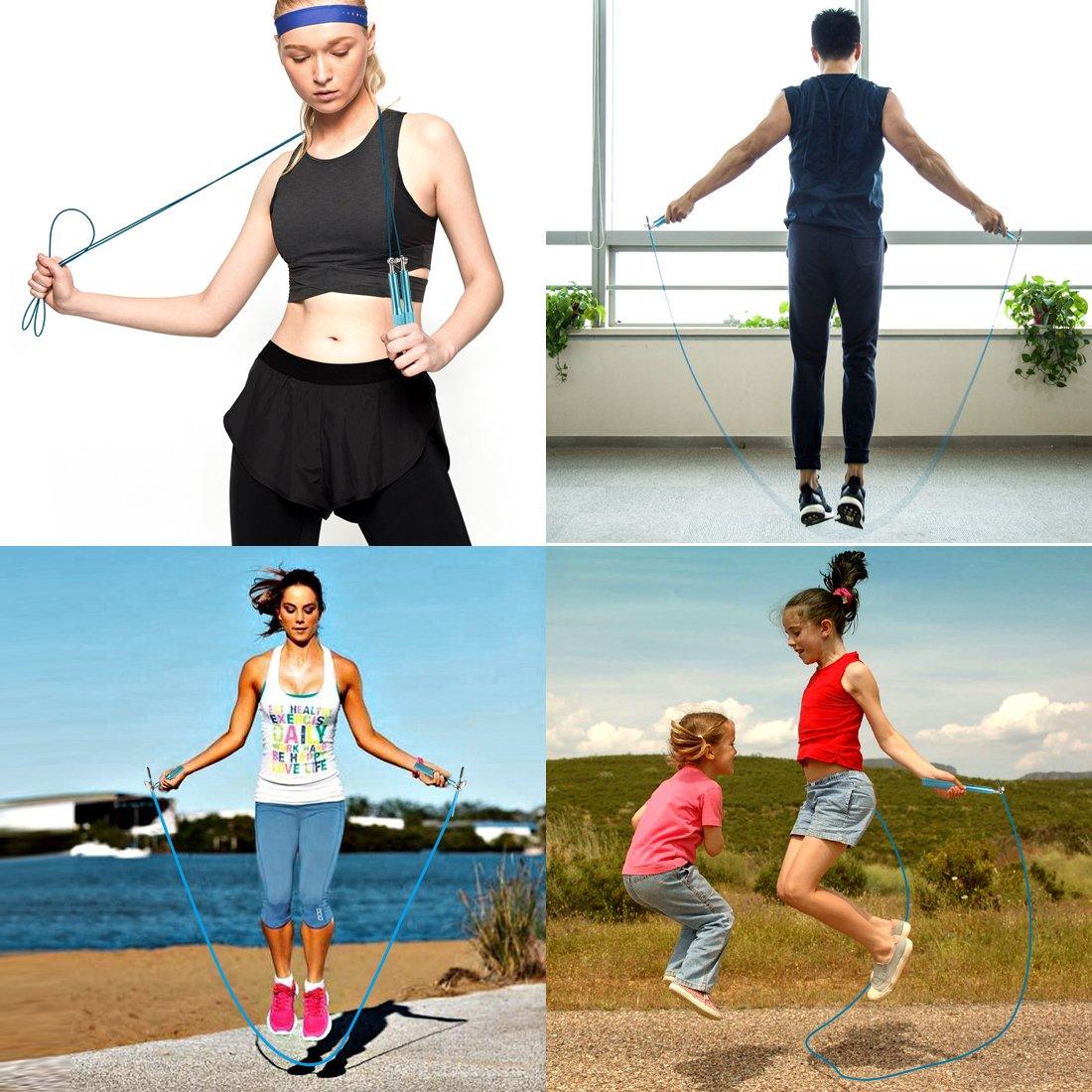 Corde à sauter ajustable premium pour l'entraînement fitness