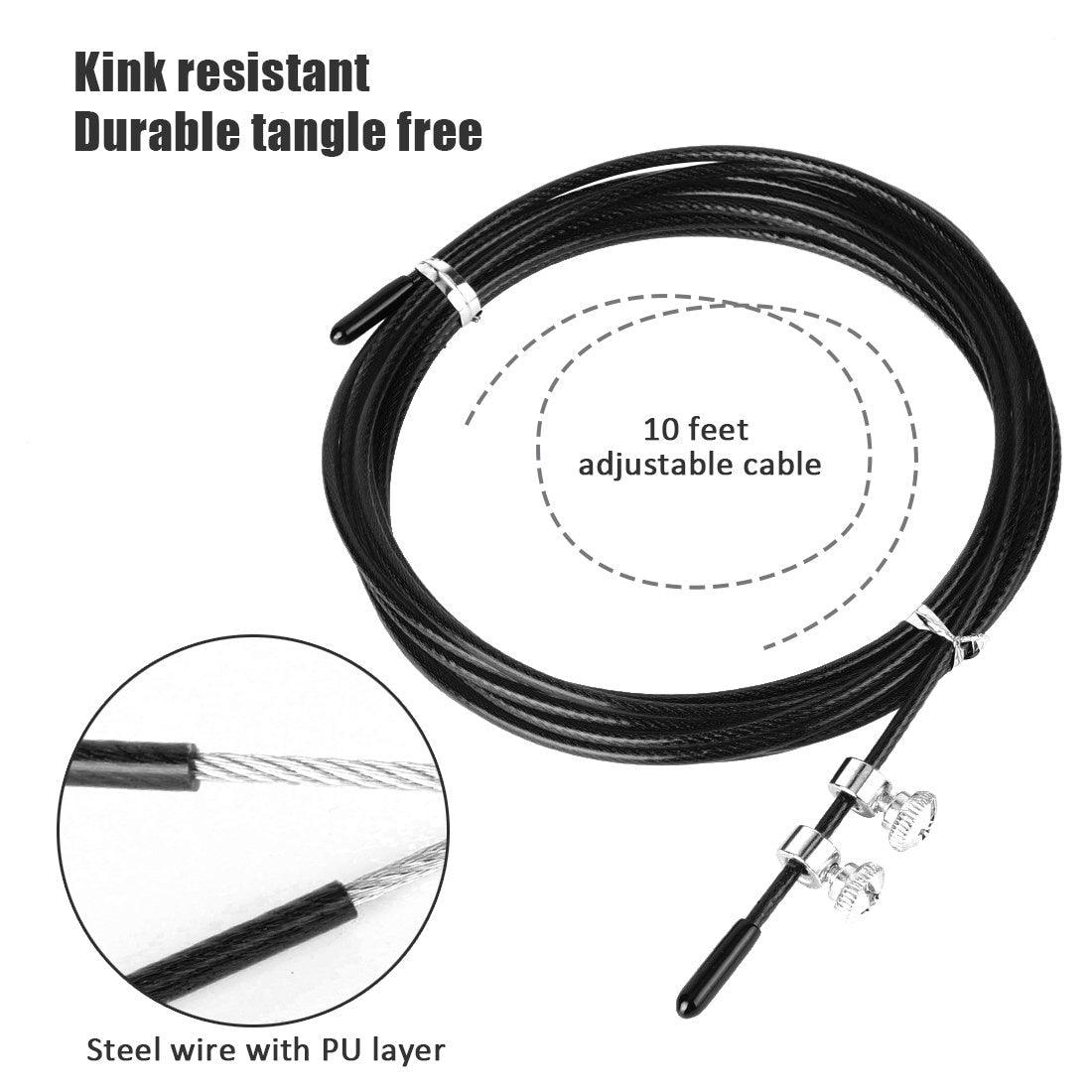 Corde à sauter ajustable premium pour l'entraînement fitness
