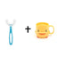 Brosse à dents en silicone U pour enfants