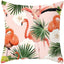 Housse de coussin élégante Flamant Rose - Décor tropical pour la maison