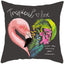 Housse de coussin élégante Flamant Rose - Décor tropical pour la maison