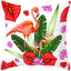Housse de coussin élégante Flamant Rose - Décor tropical pour la maison