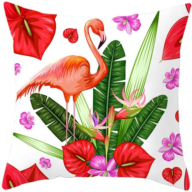 Housse de coussin élégante Flamant Rose - Décor tropical pour la maison