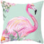 Housse de coussin élégante Flamant Rose - Décor tropical pour la maison