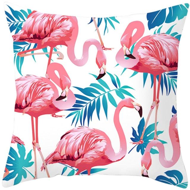 Housse de coussin élégante Flamant Rose - Décor tropical pour la maison