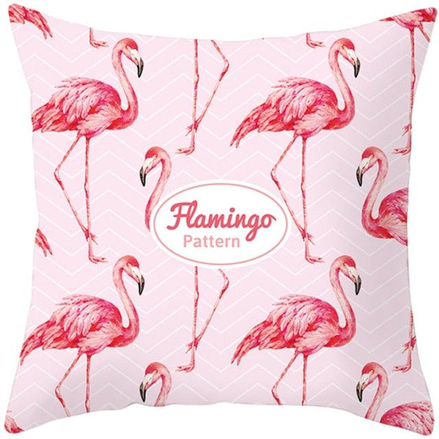 Housse de coussin élégante Flamant Rose - Décor tropical pour la maison