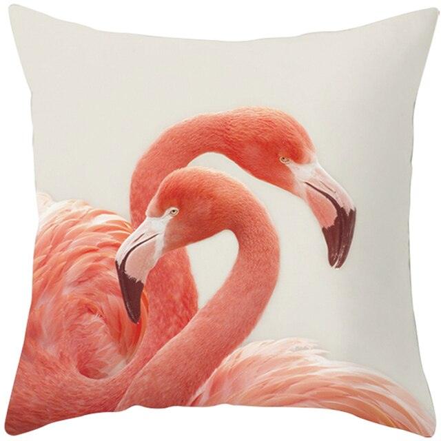 Housse de coussin élégante Flamant Rose - Décor tropical pour la maison