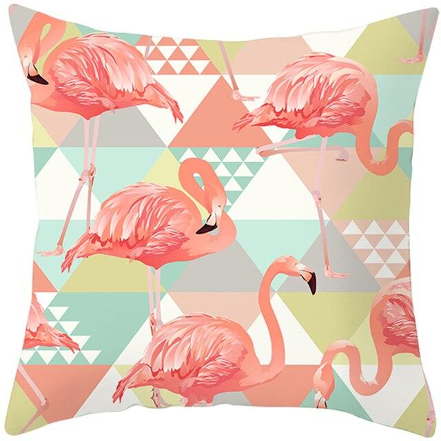 Housse de coussin élégante Flamant Rose - Décor tropical pour la maison